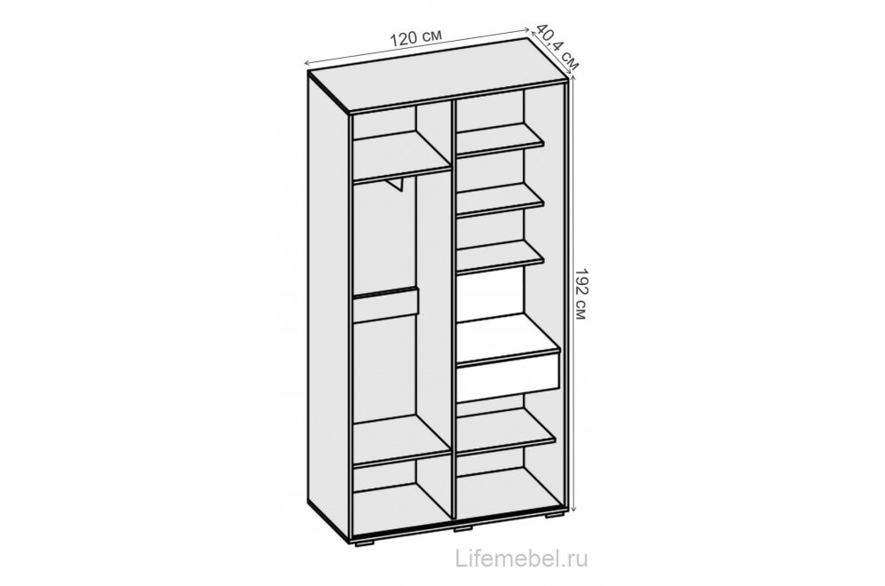 Прихожая в современном стиле Иннэс-4 бетон светлый / камень темный